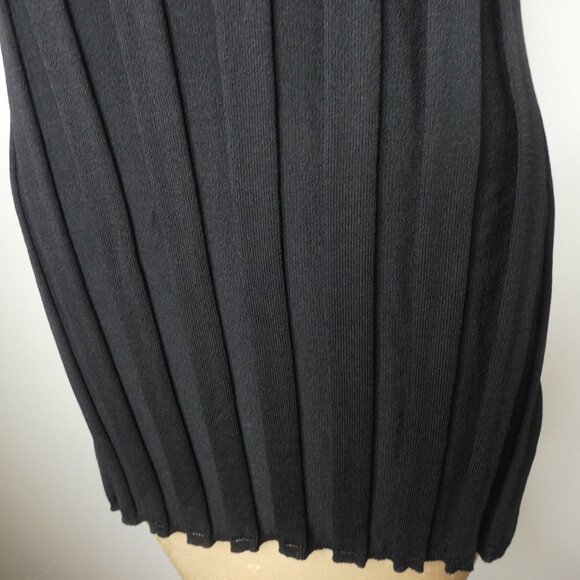 Sita Murt Spain Women's S Black Ribbed Sweater Top Sleeveless Stretch Viscose - Picture 4 of 10